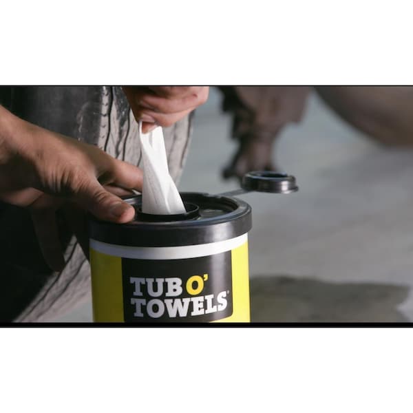 Tub O Towels Tub O' Towels Heavy Duty Fiber Weave Cleaning Wipes 12 in. W X 10 in. L 90 pk - TW90