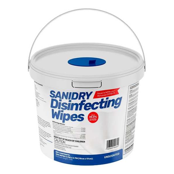 Rosmar Disinfecting Wipes, Unscented, White - EXP-8001