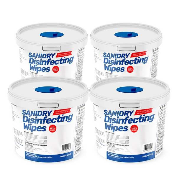 Rosmar Disinfecting Wipes, Unscented, White - EXP-8001