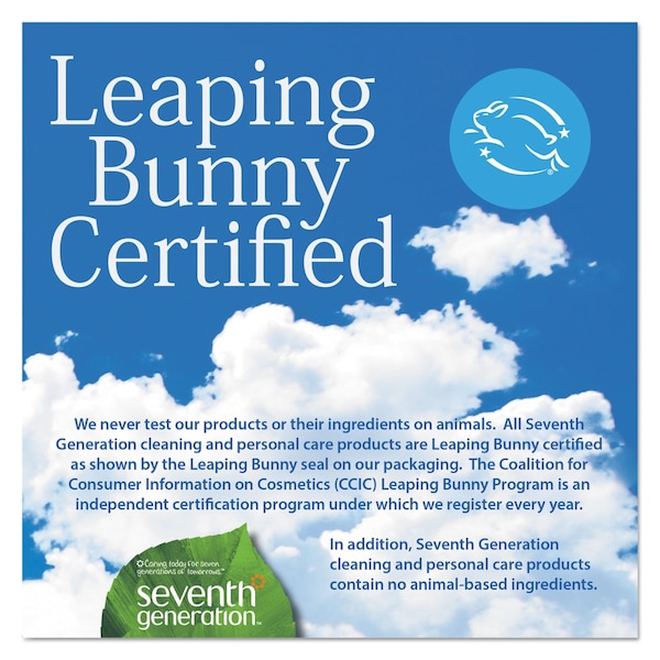 Seventh Generation Free and Clear Baby Wipes, 7 x 7, Unscented, White, PK64 - 34208