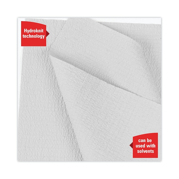 Wypall X60 Cloths, Small Roll, 9 4/5 x 13 2/5, White, 130/Roll, PK12 - KCC 35401