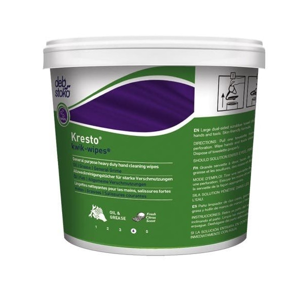 Sc Johnson Professional Kresto Kkw130W Kwik Wipes Heavy-Duty Towels 130Ct Bucket, 4PK - KKW130W