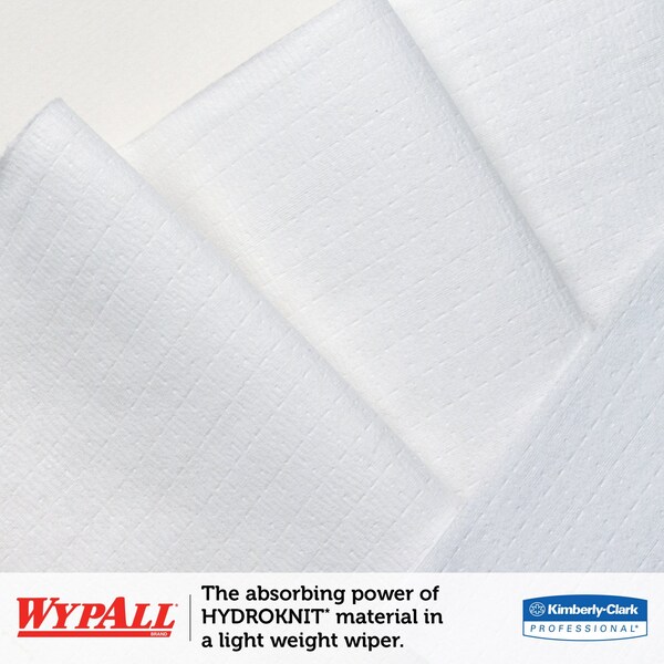 Wypall WypALL X60 Industrial Wipers Dispenser Box, White, 180/Case - KW104
