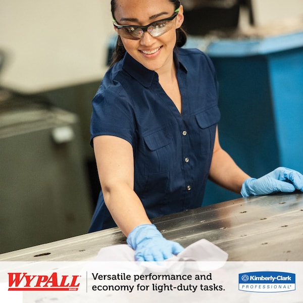 Wypall WypALL X60 Industrial Wipers Dispenser Box, White, 180/Case - KW104