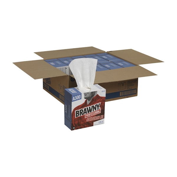 Georgia-Pacific Disposable Wipes, 9-13/64" x 12-13/32", 10 Pack, 128 Sheets/ Pack - 29518