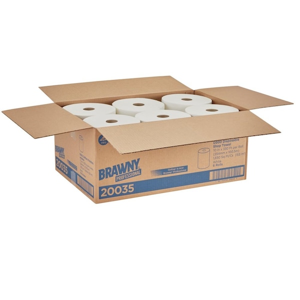 Georgia-Pacific Disposable Wipes DRC 10" x 330 ft., White - 20035