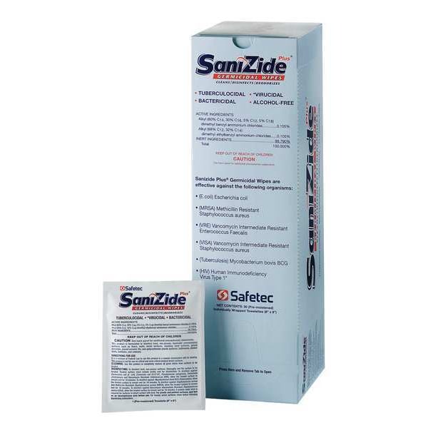 Honeywell Germicidal Disinfecting Wipes, 8" x 8", 50 Pack, 50 Wipes - 34826