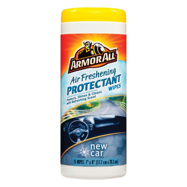 Armor All Armor All Plastic/Rubber/Vinyl Air Freshening Protectant Wipes New Car Scent 25 ct - 78533