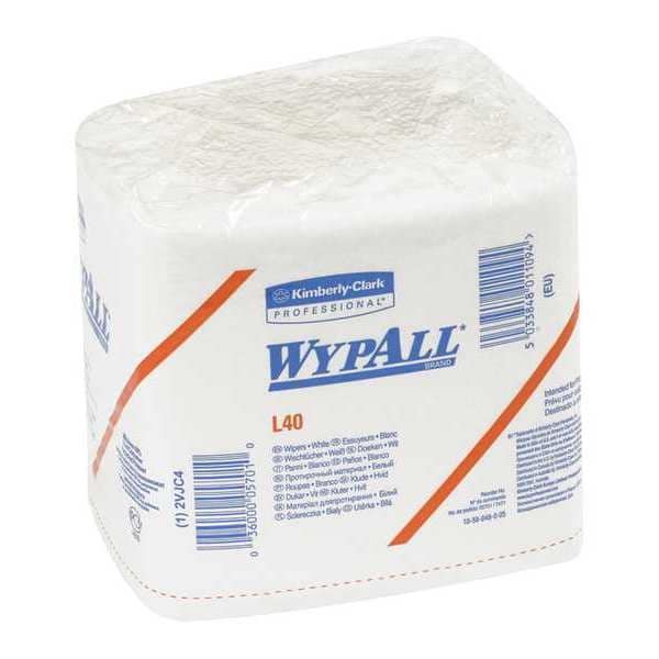 Wypall WypALL L40 All Purpose Wipers Bulk Pack, White, 1008/Case - KW106