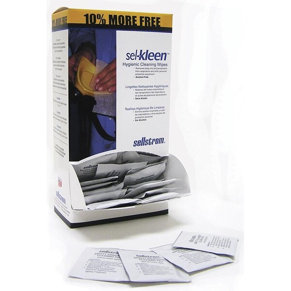 Sellstrom Pre-Moistened Non-Alcohol Based Towelettes, Equipment Cleaning, 110 pc - S22185