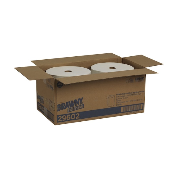 Georgia-Pacific Disposable Wipes Flax Fiber 10.6" x 6.7", White, 690 Sheets/PK 2PK - 29602