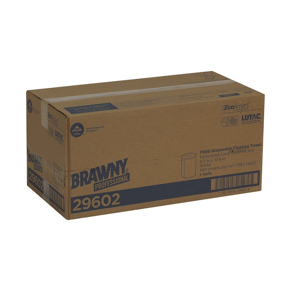 Georgia-Pacific Disposable Wipes Flax Fiber 10.6" x 6.7", White, 690 Sheets/PK 2PK - 29602