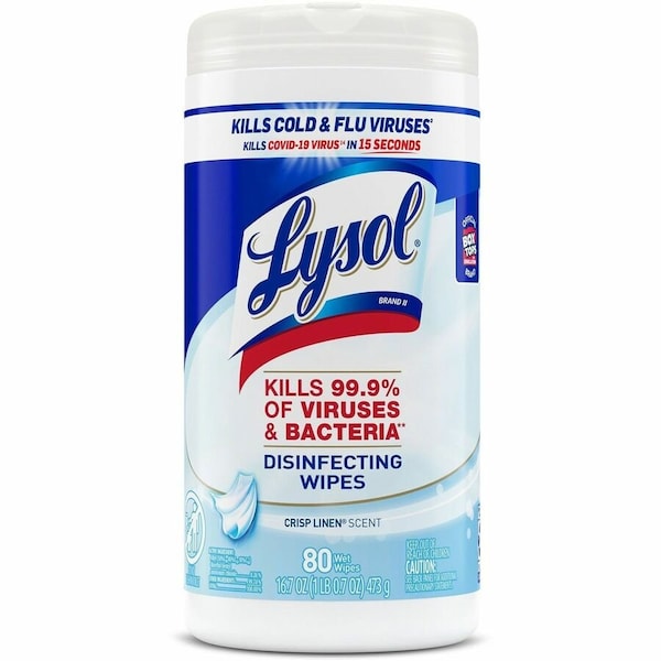 Lysol Dsnfctng Wipes, Crisp Linen Scnt, PK6 - 89346CT