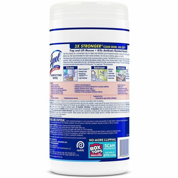 Lysol Dsnfctng Wipes, Crisp Linen Scnt, PK6 - 89346CT