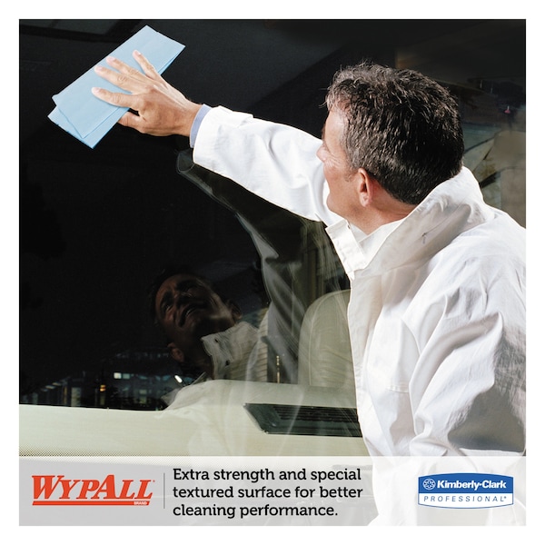 Wypall L10 Windshield Wipers, Banded, 2-Ply, 9 3/10 x 10 1/4,140 Wipers, PK16 - KCC 05120