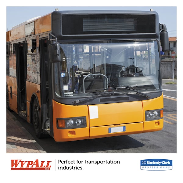 Wypall L10 Windshield Wipers, Banded, 2-Ply, 9 3/10 x 10 1/4,140 Wipers, PK16 - KCC 05120
