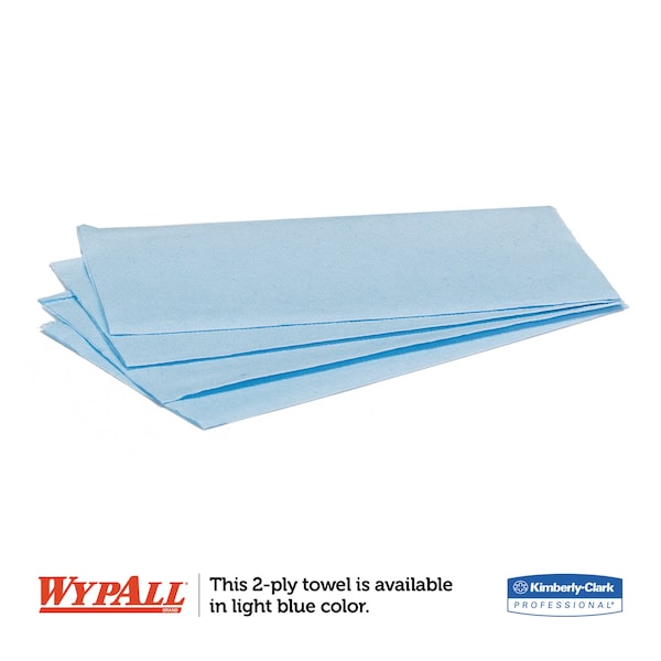 Wypall L10 Windshield Wipers, Banded, 2-Ply, 9 3/10 x 10 1/4,140 Wipers, PK16 - KCC 05120