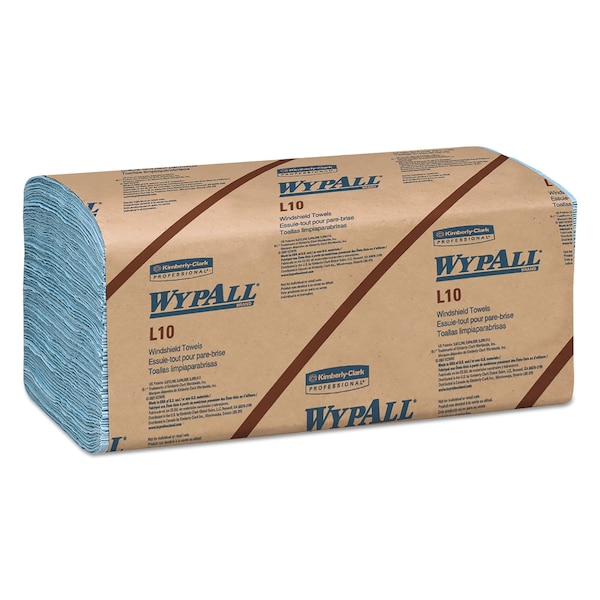 Wypall L10 Windshield Wipers, Banded, 2-Ply, 9 3/10 x 10 1/4,140 Wipers, PK16 - KCC 05120