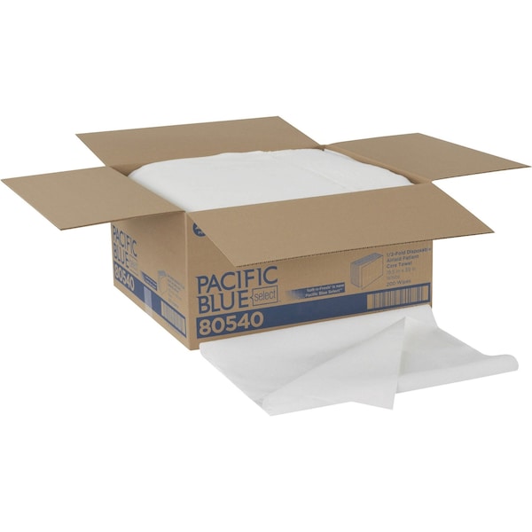 Georgia-Pacific Disposable Towels Airlaid 19-1/2" x 39", White - 80540