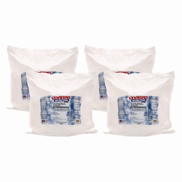2Xl Antibacterial Gym Wipes Refill, 6 x 8, 700 Wipes, PK4 - TXL L101