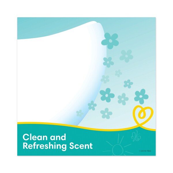 Pampers Complete Clean Baby Wipes, 1-Ply, Baby Fresh, 72 Wipes/Pack, PK8 - 75536