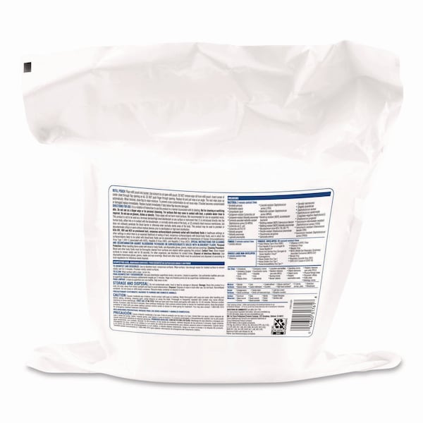Clorox Cleaner Disinfectant Wipes, 1-Ply, 12" x 12", White, 110/Pouch, PK2 - 31761