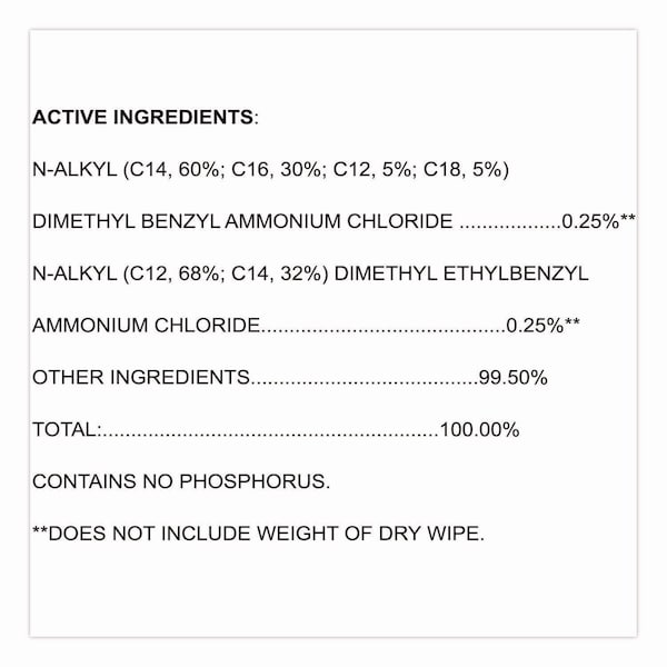 Clorox Cleaner Disinfectant Wipes, 1-Ply, 12" x 12", White, 110/Pouch, PK2 - 31761