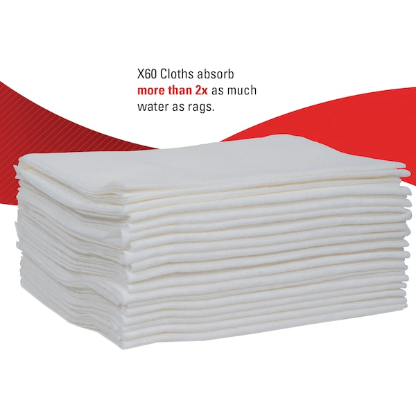 Kimberly-Clark Professional WypAll General Clean X60 Multi-Task Cleaning Cloths (35010), Shower Towels Hydroknit, 20' x 43.7" - 35010