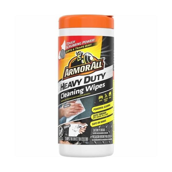 Armor All Protectant Wipes, f/Auto, Heavy-Duty, 25 Wipes/Canister - ARMAHDWMPHDC