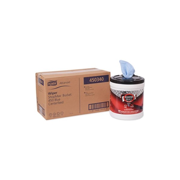 Essity Professional Hygiene N.A. Tork, ADVANCED SHOPMAX WIPER 450, 8.5 X 10, BLUE, 2PK - 450340