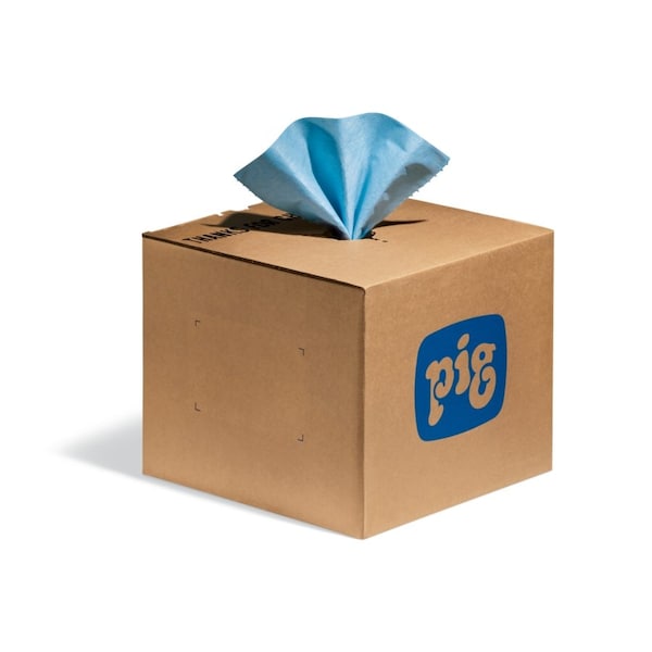 Pig PIG PR70 Heavy-Duty Maintenance Wipers 625 wipers/box 12" L x 9" W, 625PK - WIP333