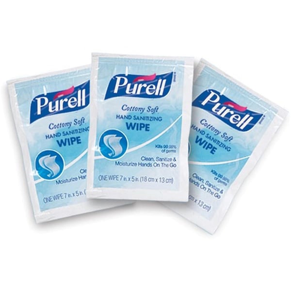 Purell Soft Hand Sanitizing Cotton Wipes, White & Blue, 1000PK - PU466598