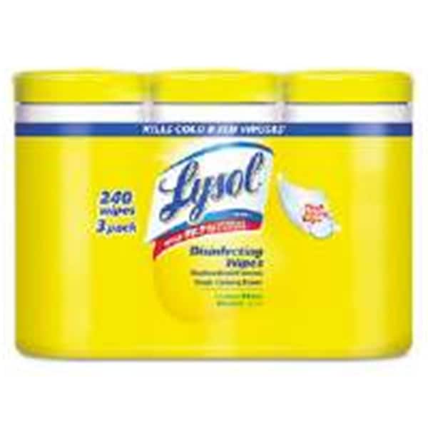Cool Kitchen 19200-84251 Disinfecting Wipes - Lemon and Lime Blossom - 7 x 8 - CO3854800