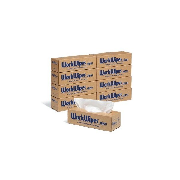 Workwipes Series 60 Wipers 990 wipers/case, 110 wipers/box, 9 boxes/case 8" L x 12" W, 990PK - WIP663