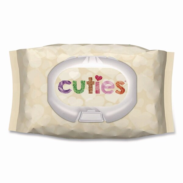 Cuties Premium Wipes, Unscented, White, 72 Wipes, 12PK - CR-16413/3/CR-1