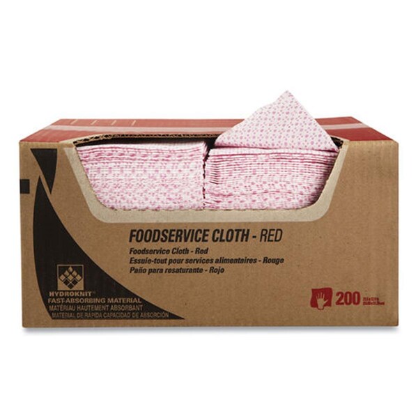 Homecare Products Heavy-Duty Foodservice Wiper, Red - HO3750801