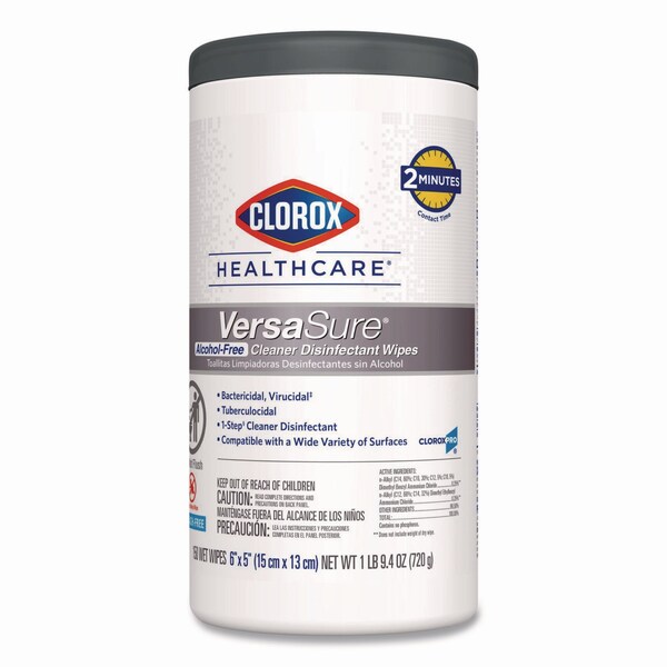 Clorox Cleaner Disinfectant Wipes, 1-Ply, 6" x 5", White, 150/Can, PK6 - 31758