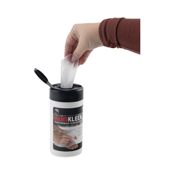 Read Right HandKleen Premoistened Wipes, Cloth, 5 1 - RR1460
