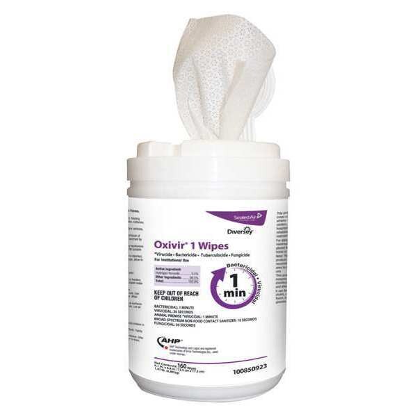 Diversey Disinfecting Scent Wipes 6" x 7", White, 12PK - 100850923