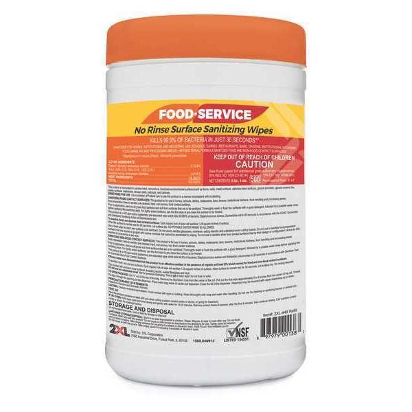 2Xl Food Surface Sanitizing Wipes - 70ct Canister - 2XL-447