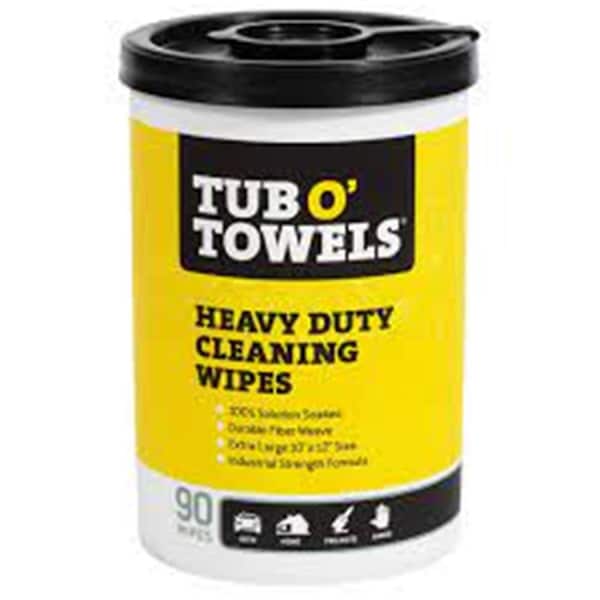 Tub O Towels Heavy Duty Cleaning Wipes, 90 Count - TUBTW90