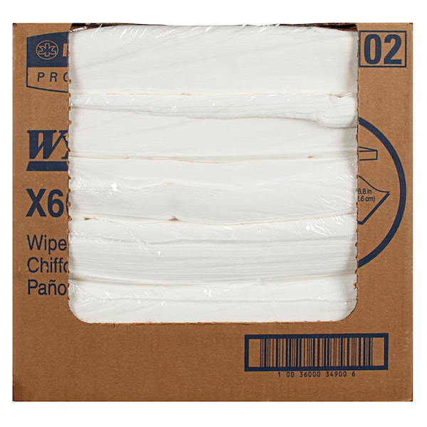 Kimberly-Clark Professional WypAll General Clean X60 Multi-Task Cleaning Cloths (34900), Flat Sheets, White, 150 Sheets / Pack - 34900