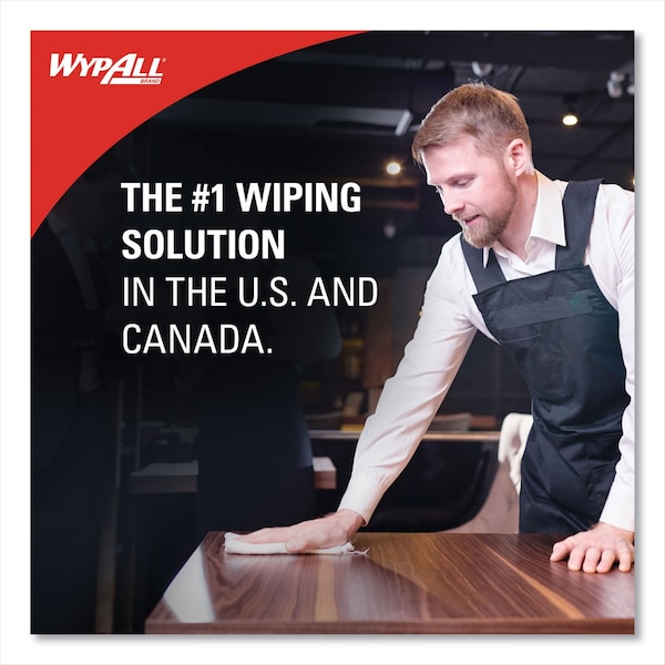 Wypall L30 Towels, 11 x 10.4, White, PK24 - 412-05843