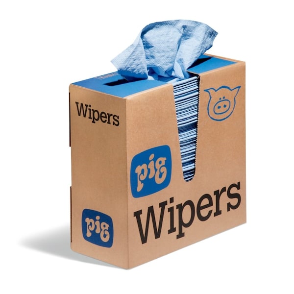Pig PIG PR35 Maintenance Wipers 900 wipers/case, 150 wipers/box, 6 boxes/case 17" L x 9" W, 900PK - WIP216