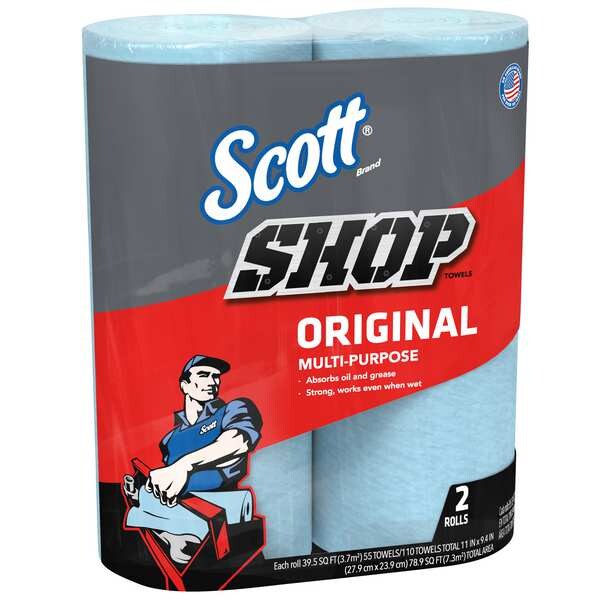 Kimberly-Clark Professional Shop Towel Roll Blue 55/sheets 12/Cs - 75040