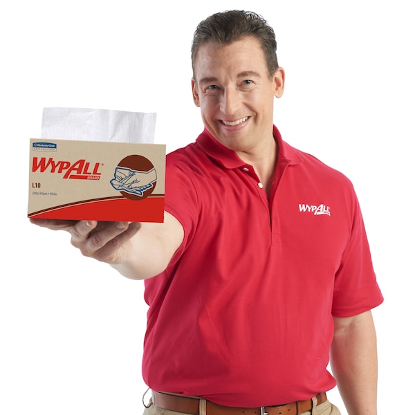 Kimberly-Clark Professional Wypall L10 Disposable Towels 42346 Lightweight 1 Ply Pop-Up Box White 24 250 - 42346