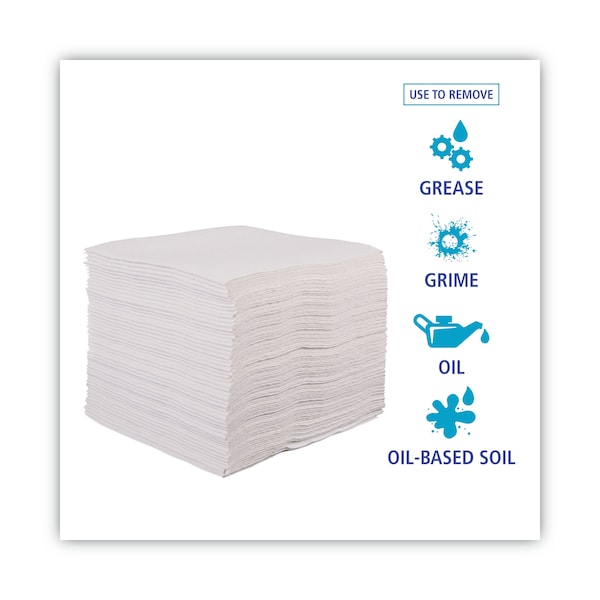 Boardwalk DRC Wipers, 12 x 13, White, 90 Wipes, PK12 - BWKV030QPW