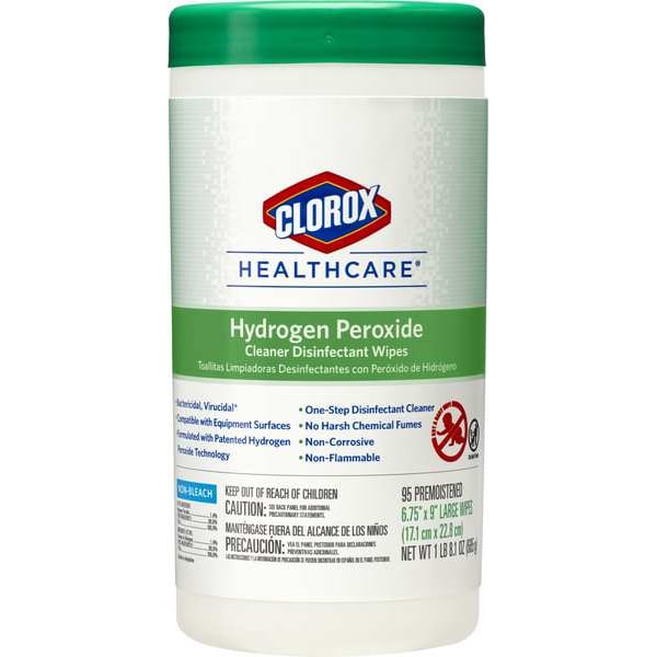 Clorox Disinfecting Wipes, Canister, White, PK6 - 30824