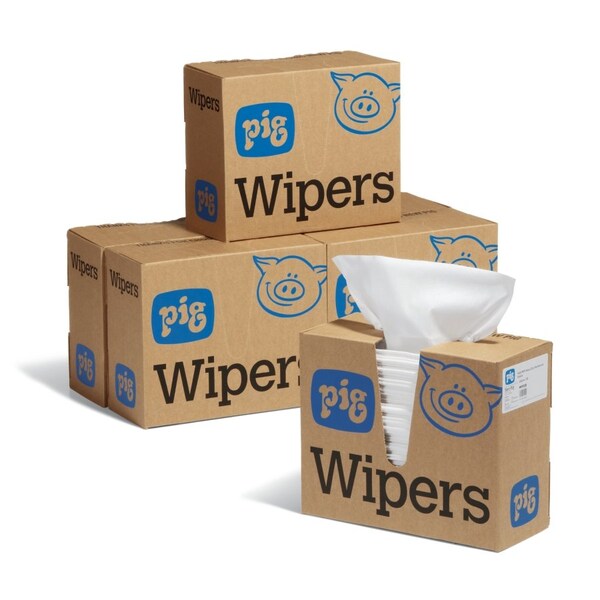 Pig PIG HD Disinfectant Compatible Disp Dry Wip 750 wip/case, 125 wip/box, 6 box/case 16" L x 9.625" W - WIP8328