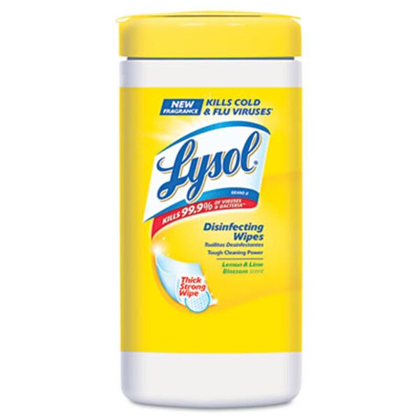 Cool Kitchen Lemon & Lime Blossom Sanitizing Wet Wipes 7 x 8 - 80/Canister - CO3331451